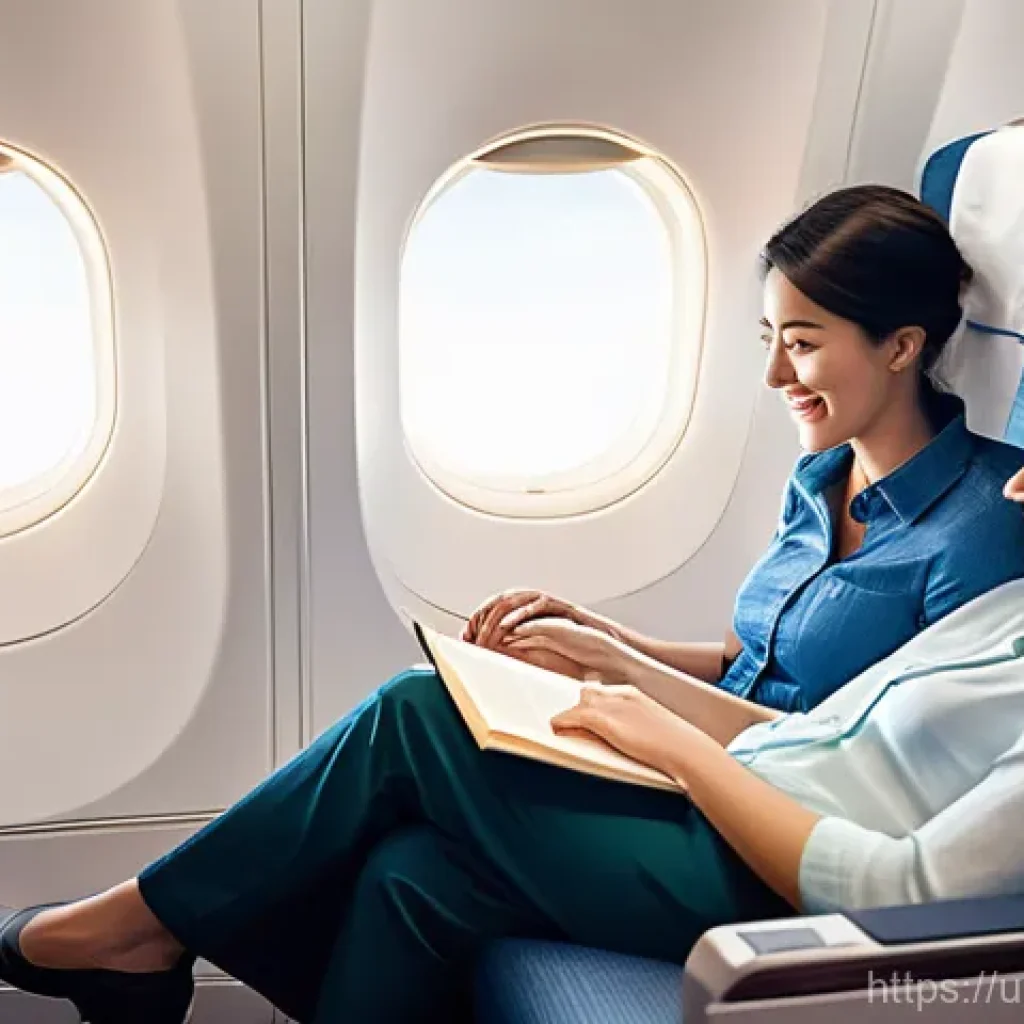 보잉 vs 에어버스 기술 비교 - **Passenger Comfort & Modern Cabin Experience:**
"A serene and luxurious airplane cabin interior...